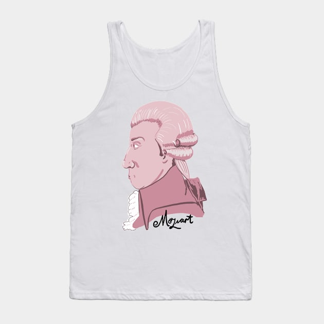 Mozart in the Pink Tank Top by kathleenabruce